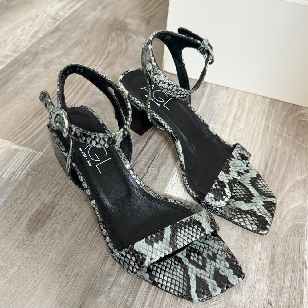 NEW AGL Angie Ankle Strap Heeled Sandals
